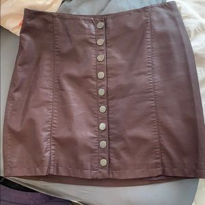Free people pleather skirt NWOT